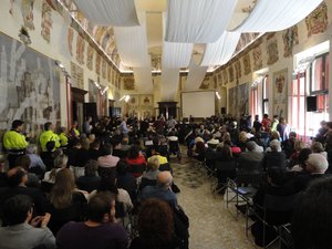 20 maggio 2013 - sindaco Tiziano Tagliani  - sala degli stemmi Castello Estense
