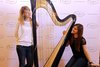 Le arpiste Ilaria Bergamin ed Eleonora Volpato del "Venice Harp Duo" alla Palazzina Marfisa di Ferrara sabato 11 agosto 2018