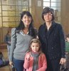 L'assessora comunale Annalisa Felletti con la dirigente scolastica Stefania Musacci e un'alunna dell'Alda Costa