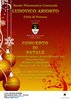 Locandina del concerto di Natale della Banda filarmonica comunale Ariosto del 22 dicembre 2016