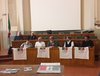 Campionato calcio a 5 - tavolo relatori - presentazione in Municipio a Ferrara, 9 maggio 2019