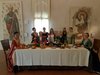Banchetto allestito dalla Contrada di San Giacomo a Casa Romei di Ferrara (foto dalla pagina fb della contrada)