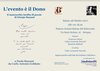 "L'evento è un dono": cartolina della serata di presentazione della donazione di poesie di Giorgio Bassani alla Fondazione di Ferrara