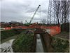 Lavori di costruzione botte sifone di attraversamento dal Canal Bianco a Canale Boicelli - Pontelagoscuro (Ferrara) marzo 2018