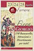 Locandina della fiera di San Giorgio - Ferrara, 23-25 aprile 2024