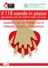 Locandina "Il 118 scende in piazza" - Ferrara, sabato 20 ottobre 2018