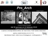 Locandina della mostra fotografica "Pro_Arch" - Pontelagoscuro (Ferrara) 26 gennaio-10 febbraio 2019