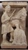Luglio - scultura del maestro dei mesi - Museo della cattedrale di Ferrara