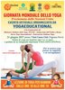 Volantino dell'iniziativa per la Giornata mondiale dello yoga, Vigarano Pieve (FE) 21 giugno 2017