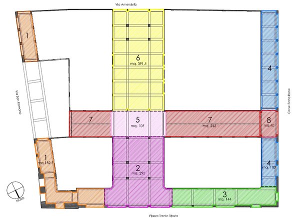 mappa lavori galleria matteotti