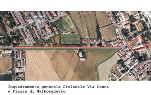 ciclabile via conca