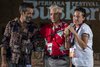 Da sin Silvestri, Stefano Bottoni e Rebecca Bottoni. Foto Pierluigi Benini