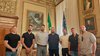 I rappresentanti sindacali, al centro Fabbri e CaritÃ