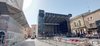 Il palco di piazza Trento Trieste