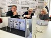 Riunione su Spazio Antonioni a Roma con Vittorio Sgarbi, Enrica Fico, l'assessore e gli architetti