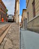 Uno dei tratti completati, prima dei lavori e poi