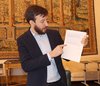 Presentazione dei dati sulle sanzioni per abbandono rifiuti: l'assessore Alessandro Balboni (foto FVecchiatini)