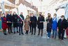 Inaugurazione di "Art &Ciocc" in corso in piazza Trento Trieste a Ferrara - 10 febbraio 2022