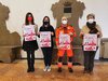 Presentazione camminata benefica "LoveWalk": l'assessore Cristina Coletti con Mirabella (Ado), Zoccante (APA) e Scotti (FEshion eventi)