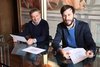 Presentazione tre nuove aree sgambamento cani con gli assessori Andrea Maggi e Alessandro Balboni (foto FVecch)