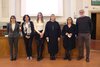 L'assessore Dorota Kusiak (al centro) con i relatori Veronica Tomaselli, Cinzia Guandalini (a sin), Catia Toffanello, Chiara Bertolasi e Biagio Missanelli (a dx)