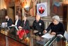 Templari, presentazione dei risultati indagini georadar 3D chiesa San Giacomo con assessore Marco Gulinelli (fotoFVecch)