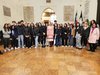 L'assessore Dorota Kusiak con i ragazzi dell'istituto Carducci per il progetto di turismo culturale Gut Zusammen (foto GioM)