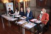 Presentazione dell'iniziativa dedicata a "Teatro palcoscenico di uguaglianza" con assessori Cristina Coletti e Marco Gulinelli (fotoFVecch)