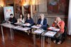 Presentazione dell'iniziativa dedicata a "Teatro palcoscenico di uguaglianza" con assessori Cristina Coletti e Marco Gulinelli (fotoFVecch)