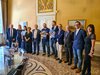 Presentazione del 70.o congresso nazionale Lions con il sindaco Alan Fabbri - Ferrara, sala cd Rotonda con Stemmi, 17 maggio 2022 (fotoSP FVecch)