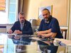 Presentazione del 70.o congresso nazionale Lions con il sindaco Alan Fabbri - Ferrara, sala cd Rotonda con Stemmi, 17 maggio 2022 (fotoSP FVecch)