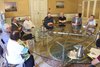 Sindaco Alan Fabbri per la firma della convenzione con Bande filarmoniche Verdi di Cona e Ariosto di Ferrara (foto FVecch)