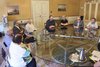 Sindaco Alan Fabbri per la firma della convenzione con Bande filarmoniche Verdi di Cona e Ariosto di Ferrara (foto FVecch)