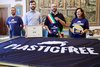 premio Comune Plastic Free 2022: da sinistra Dimitriy Porokhovskyy,  l'ass. Alessandro Balboni, il sindaco Alan Fabbri e Paola Felletti Spadazzi (foto FVecch)