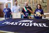 premio Comune Plastic Free 2022: da sinistra Dimitriy Porokhovskyy, l'ass. Alessandro Balboni, il sindaco Alan Fabbri e Paola Felletti Spadazzi (foto FVecch)