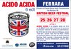 Locandina del festival "Acido Acida", che si terrà a Ferrara da giovedì 25 a domenica 28 aprile 2019