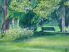 Acquerello di Eugenia Arrighetti con Parco Massari di Ferrara