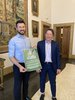 Albero di quartiere - ass. Alessandro Balboni e dirigente Alessio Stabellini