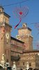 Allestimento addobbi per San Valentino a Ferrara