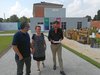 Visita al Meis di Ferrara con - da sinistra - l'assessore comunale Maisto, la direttrice Della Seta e l'assessore regionale Andrea Corsini