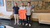 Andrea Veronesi con l'assessore Francesco Carità e il padre Mauro Veronesi - foto assessorato allo Sport del Comune di Ferrara