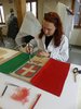 La bandiera di Pico Cavalieri per la guerra italo-turca in restauro