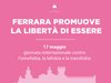 Banner di adesione alla "Giornata internazionale contro l'omofobia, la bifobia e la transfobia", che ricorre il 17 maggio