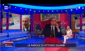 Bassani in Tv - l'intervento di Vittorio Sgarbi in onda su "La Vita in diretta" di Rai1 alle 14.45 di martedì 28 aprile 202