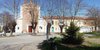 La chiesa vicino ai giardini pubblici dove un anno fa è stato piantato uno dei nuovi alberi - da pagina Fb Baura e dintorni