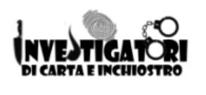 Biblioteca Ariostea - logo iniziativa Investigatori di carta e inchiostro - Ferrara aprile 2020