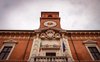 La facciata della Biblioteca Ariostea in via Scienze, a Ferrara