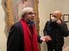 Vittorio Sgabi con Enrico Ruggeri alla presentazione mostra "Boldini - Dal ritratto al dipinto" - Ferrara, 9 febbraio 2021