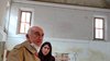 Bruno e Francesca Liberatore all'interno dell'ex chiesa di San Michele
