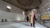 Bruno Liberatore all'interno dell'ex chiesa di San Michele